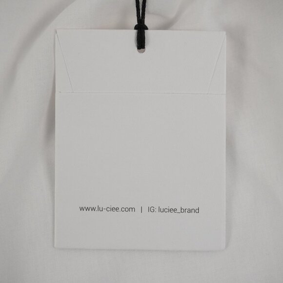 Luciee Eloise Ramie Button-Down Collared Shirt in White Size Medium/Large (NWT) - Picture 8 of 8